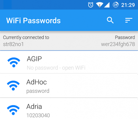 WiFi-lösenord-App