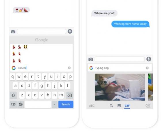 gboard emoji gif-sökning