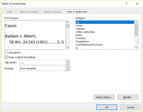 Enkel guide till fliken Microsoft Word-referenser MSWord TOAformat