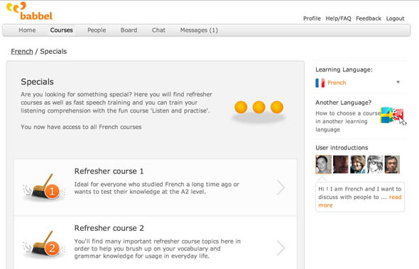 Babbel: Ett interaktivt verktyg för spirande lingvisters uppfriskare