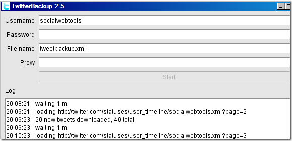 Säkerhetskopiera dina Twitter-tweets med TwitterBackup.