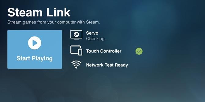 Initialisering av Steam Link