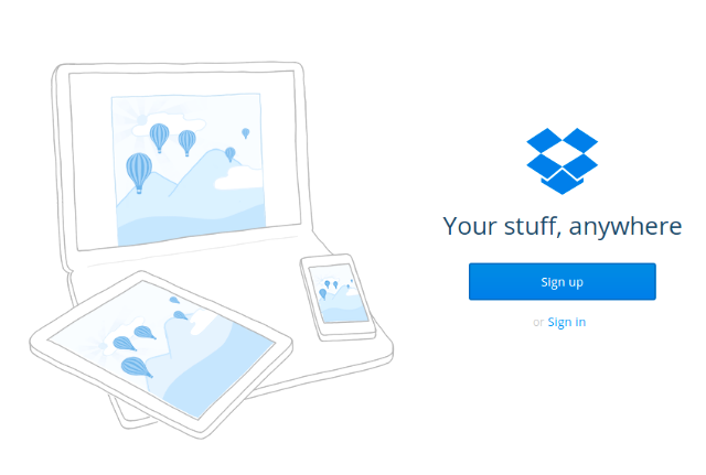 dropbox-registrering