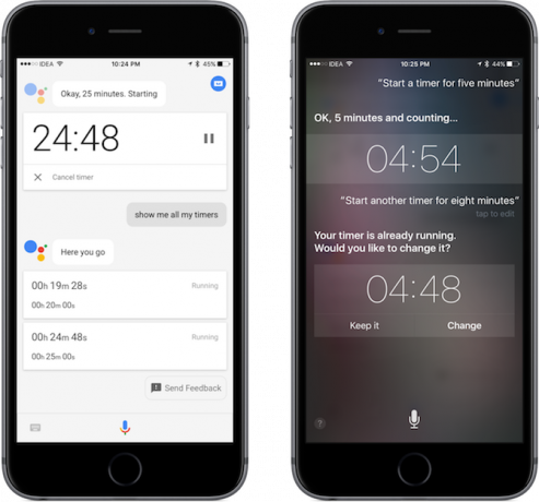 google assistent iphone timers