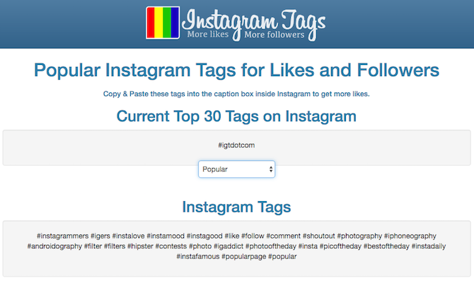 Bästa Instagramverktyg InstagramTags