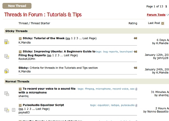 6 praktiska webbplatser för att lära sig nya Ubuntu Tweaks & Tricks-forum