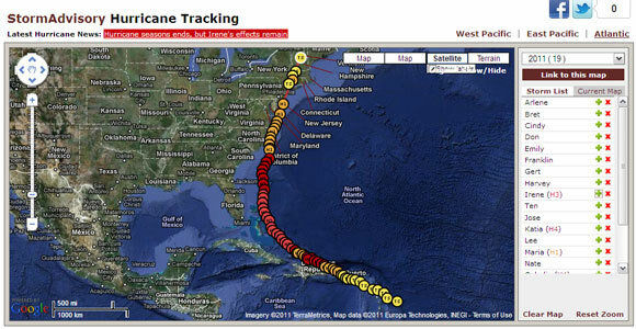 8 Top Hurricane Tracking Websites på webben Hurrricane tracking08