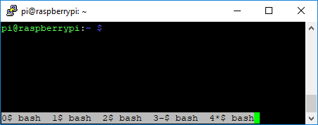 GNU-skärmens terminalfönsterlista