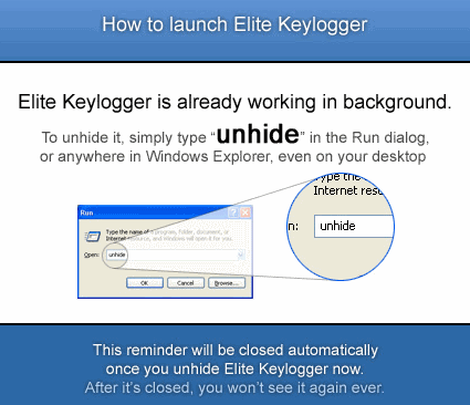 Elite Keylogger-instruktioner