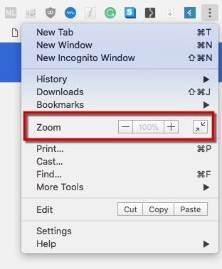 Chrome Zoom