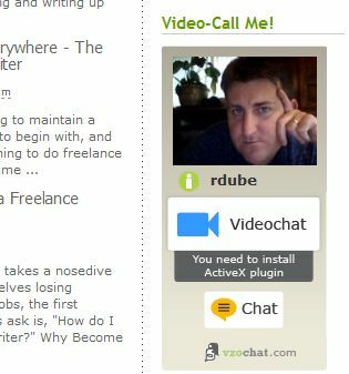 videochat widget för blogg