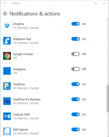 Hur du selektivt inaktiverar appaviseringar i Windows 10 Windows10 appaviseringar