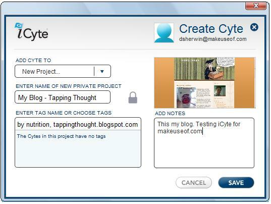 iCyte: Fånga webbsidor och markera text i en Flash iCyte SC