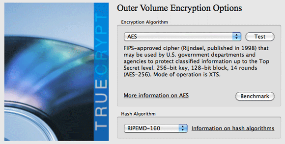 Hur man skapar en verkligt dold partition med TrueCrypt 7 4-krypteringsptioner