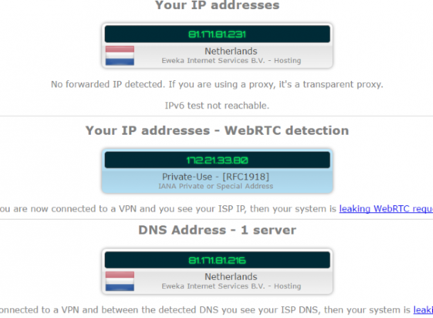 Djupgående granskning: IPVanish - flexibel, pålitlig VPN för varje enhet som muo marknadsförde ipvanish windows ipleak1