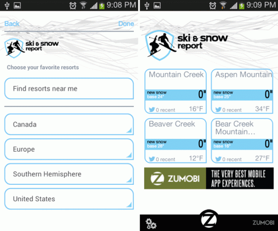 android-vinter skisnow