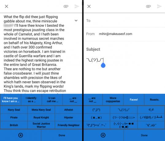 5 bästa Android-tangentbord för Emojis, GIF och fler Android-tangentbord copypasta 1