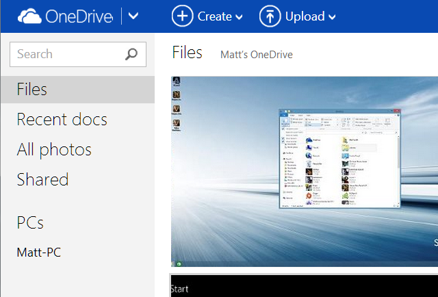 Detta är en skärmdump av ett av de bästa Windows-program som kallas OneDrive