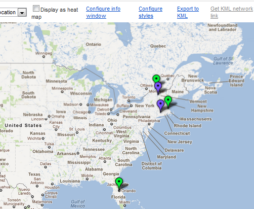 Visualisera data och information direkt med Google Fusion Tables fusiontable10