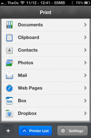 Printer Pro - Det enklaste sättet att skriva ut från din iPhone, även med en trådbunden skrivare [iOS, gratis för en begränsad tid] 2012 11 12 12