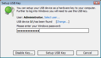 USB-nyckel-dongle-tools-Rohos inloggning