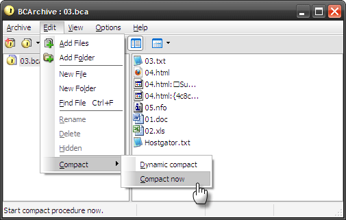 BCArchive - Skapa snabbt komprimerade filer med järnklädda lösenordskryptering BCArchive04