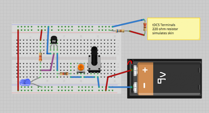 Zappa dig smartare med detta DIY tDCS-hjärnstimulator TDCS-kretsschema