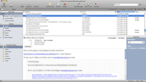 Postbox: En alternativ e-postklient för Mac-postboxens allmänna layout