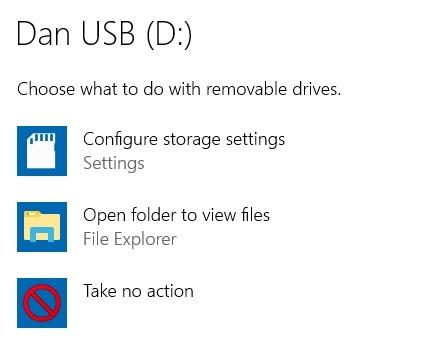 standardalternativ usb windows 10