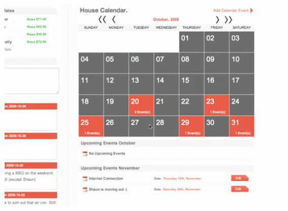 BillsAreIn: Delade hushåll Expense Tracking Online billsarein3