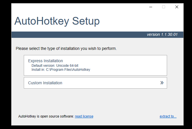 AutoHotkey-installationsprogram