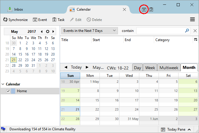 Hur man integrerar Google Kalender i Thunderbird Thunderbird Lightning Calendar 670x450