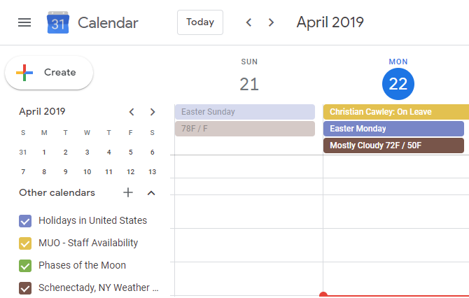 Väderprognos för Google Kalender