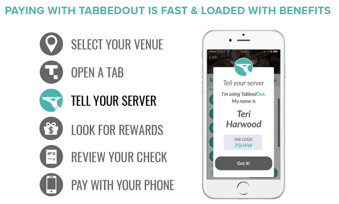 TabbedOut - mobila betalningsappar android