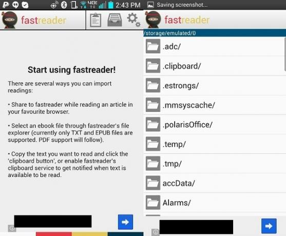 fastreader start