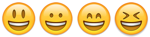 Smiley emoji emoticon skrattar