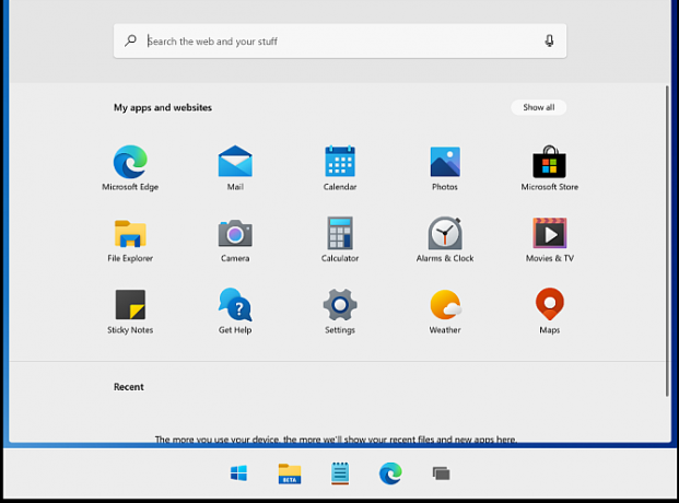 Windows 10x startmeny levande brickor