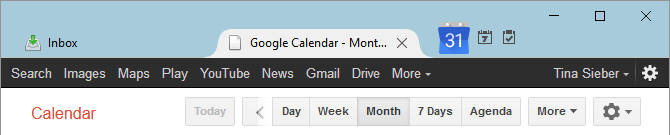 Hur man integrerar Google Kalender i Thunderbird Google Calendar Tab 670x135