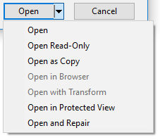 Microsoft Word 2016 öppna och reparera
