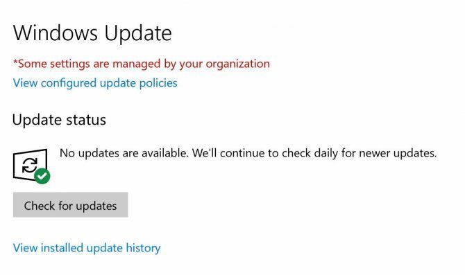 Hur man laddar ner Windows 10 april 2018-uppdateringen manuellt Kontrollera Windows Update e1525353689207