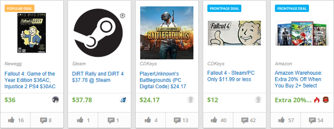 Topp 7 webbplatser för videospel-erbjudanden och fynd-spel-erbjudanden slickdeals