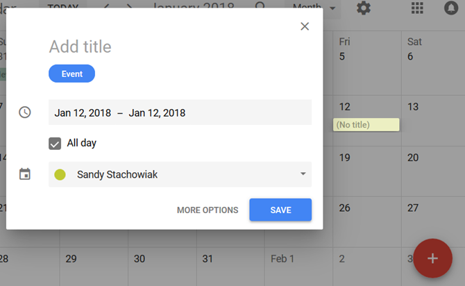 google kalender personliga dagbok