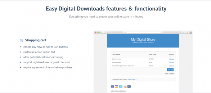 Enkla digitala nedladdningar e-handelsplattform