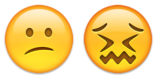 förvirrad emoji-emoticon