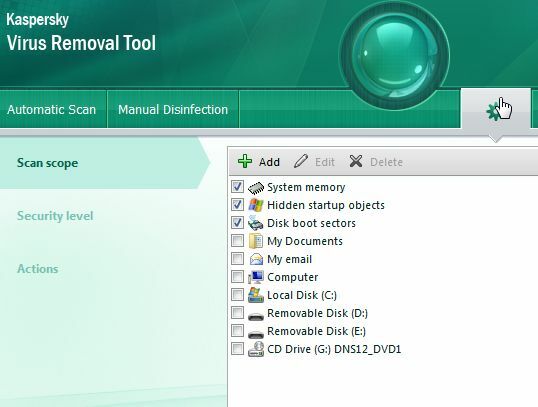 Kontrollera din dator snabbt och gratis med Kaspersky Virus Removal Tool scanner3