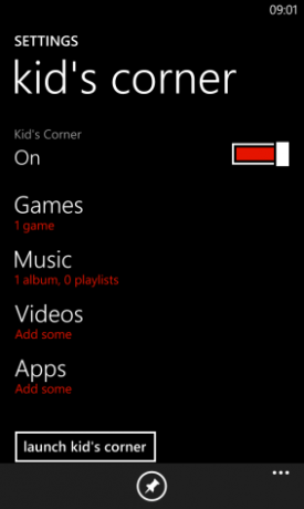 Muo-Windows-Kids Corner-settings