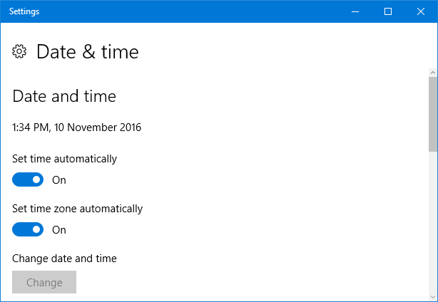 windows 10 datum och tid