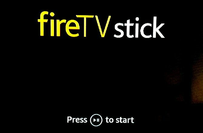 Startskärm för att ställa in Amazon Fire TV Stick efter att ha parat ihop fjärrkontrollen