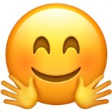 omfamna kram emoji-emoticon