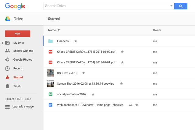 google-drive-stjärnmärkta